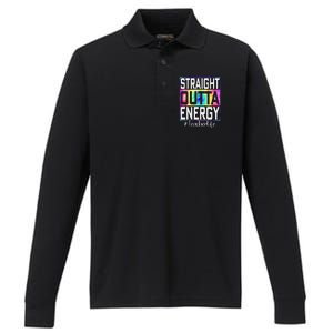 Paraprofessional Straight Outta Energy Teacher Life Gifts Performance Long Sleeve Polo