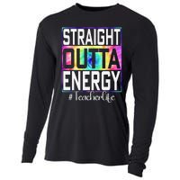 Paraprofessional Straight Outta Energy Teacher Life Gifts Cooling Performance Long Sleeve Crew