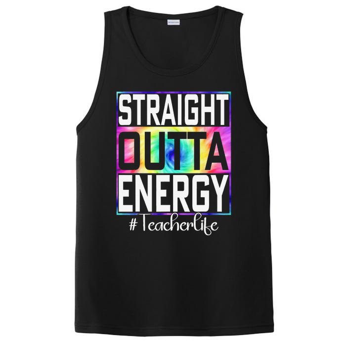 Paraprofessional Straight Outta Energy Teacher Life Gifts PosiCharge Competitor Tank