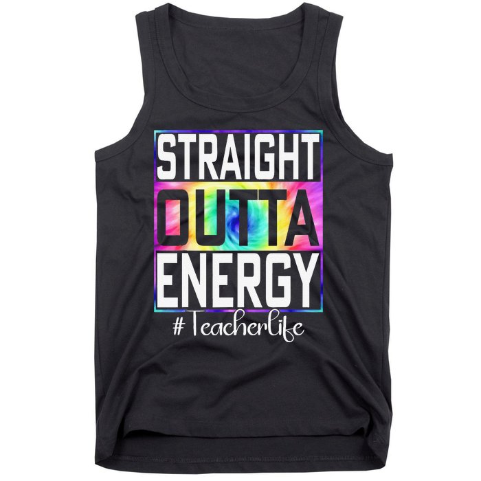 Paraprofessional Straight Outta Energy Teacher Life Gifts Tank Top