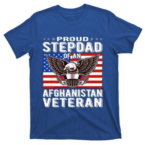 Proud Stepdad Of Afghanistan Veteran Patriotic Military Dad Cute Gift T-Shirt