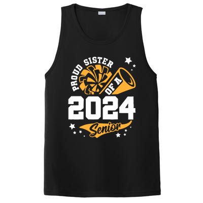 Proud Sister Of A 2024 Senior Cheer Sister Graduation Party PosiCharge Competitor Tank