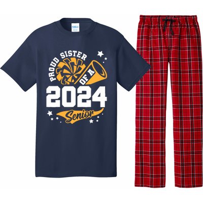 Proud Sister Of A 2024 Senior Cheer Sister Graduation Party Pajama Set