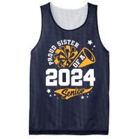 Proud Sister Of A 2024 Senior Cheer Sister Graduation Party Mesh Reversible Basketball Jersey Tank