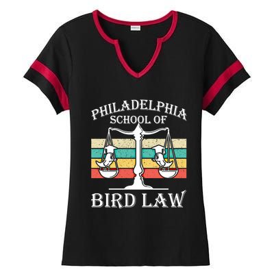 Philadelphia School Of Bird Law Cool Gift Vintage Bird Lover Gift Ladies Halftime Notch Neck Tee