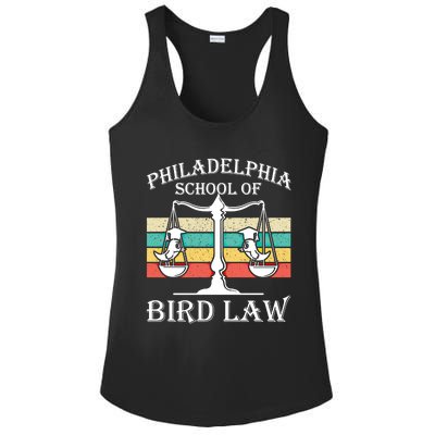 Philadelphia School Of Bird Law Cool Gift Vintage Bird Lover Gift Ladies PosiCharge Competitor Racerback Tank