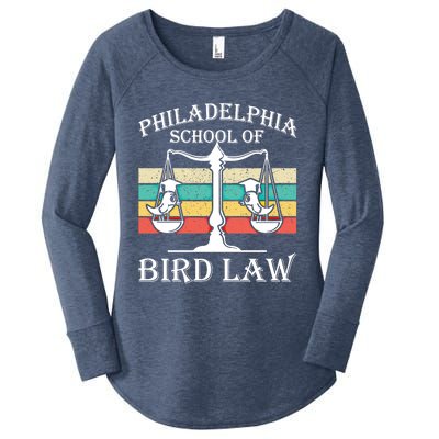 Philadelphia School Of Bird Law Cool Gift Vintage Bird Lover Gift Women's Perfect Tri Tunic Long Sleeve Shirt