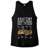 Python Snake Owner Anatomy Of A Ball Python Ladies PosiCharge Tri-Blend Wicking Tank