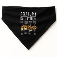 Python Snake Owner Anatomy Of A Ball Python USA-Made Doggie Bandana