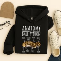 Python Snake Owner Anatomy Of A Ball Python Hoodie