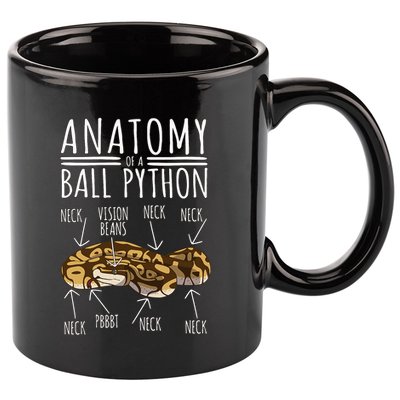 Python Snake Owner Anatomy Of A Ball Python 11oz C Handle Ceramic Mug