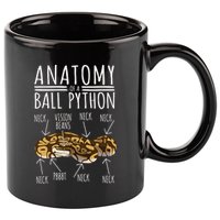 Python Snake Owner Anatomy Of A Ball Python 11oz C Handle Ceramic Mug