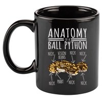 Python Snake Owner Anatomy Of A Ball Python 11oz C Handle Ceramic Mug
