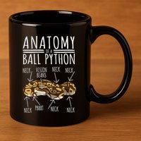 Python Snake Owner Anatomy Of A Ball Python 11oz C Handle Ceramic Mug