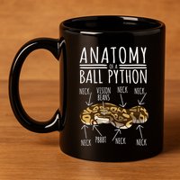 Python Snake Owner Anatomy Of A Ball Python 11oz C Handle Ceramic Mug