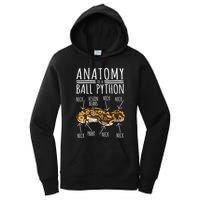 Python Snake Owner Anatomy Of A Ball Python Women's Pullover Hoodie
