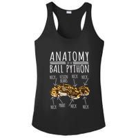Python Snake Owner Anatomy Of A Ball Python Ladies PosiCharge Competitor Racerback Tank