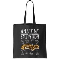 Python Snake Owner Anatomy Of A Ball Python Tote Bag