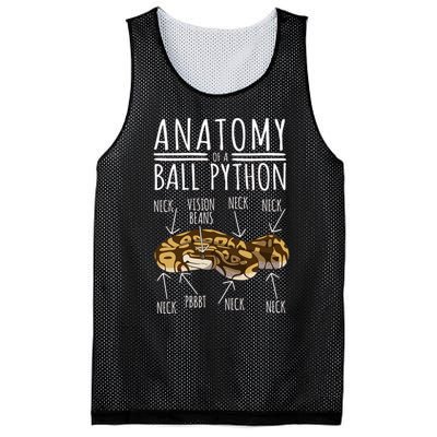 Python Snake Owner Anatomy Of A Ball Python Mesh Reversible Basketball Jersey Tank