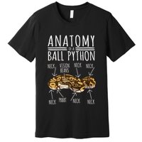 Python Snake Owner Anatomy Of A Ball Python Premium T-Shirt
