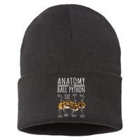 Python Snake Owner Anatomy Of A Ball Python Sustainable Knit Beanie