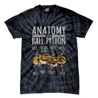 Python Snake Owner Anatomy Of A Ball Python Tie-Dye T-Shirt