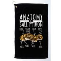 Python Snake Owner Anatomy Of A Ball Python Golf Towel