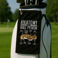 Python Snake Owner Anatomy Of A Ball Python Golf Towel