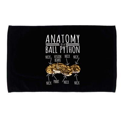 Python Snake Owner Anatomy Of A Ball Python Microfiber Hand Towel