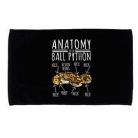 Python Snake Owner Anatomy Of A Ball Python Microfiber Hand Towel