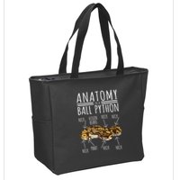 Python Snake Owner Anatomy Of A Ball Python Zip Tote Bag