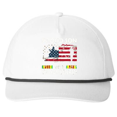 Proud Son Of A Vietnam Veteran Shirt | Vietnam War Vet Snapback Five-Panel Rope Hat