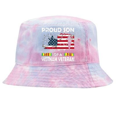 Proud Son Of A Vietnam Veteran Shirt | Vietnam War Vet Tie-Dyed Bucket Hat