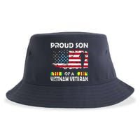 Proud Son Of A Vietnam Veteran Shirt | Vietnam War Vet Sustainable Bucket Hat