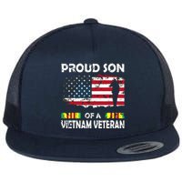 Proud Son Of A Vietnam Veteran Shirt | Vietnam War Vet Flat Bill Trucker Hat