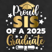 Proud Sis Of A 2025 Graduate Sister Senior 2025 Gift Beanie