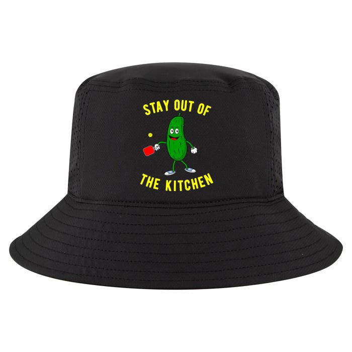Pickleball Stay Out Of The Kitchen Funny Cool Comfort Performance Bucket Hat