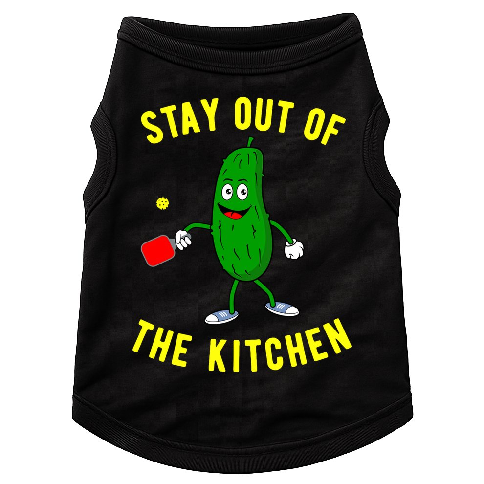 Pickleball Stay Out Of The Kitchen Funny Doggie Tank