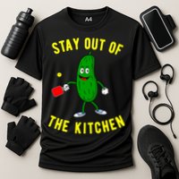 Pickleball Stay Out Of The Kitchen Funny Cooling Performance Crew T-Shirt