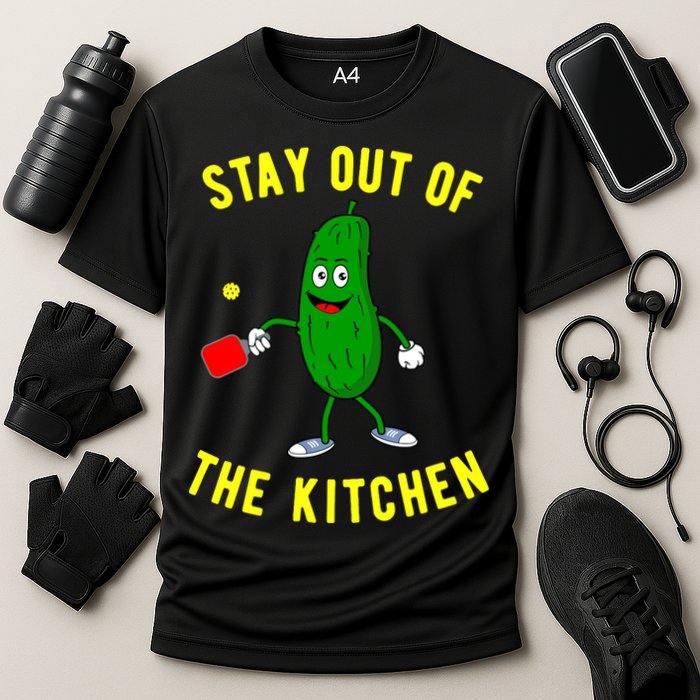 Pickleball Stay Out Of The Kitchen Funny Cooling Performance Crew T-Shirt