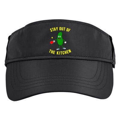Pickleball Stay Out Of The Kitchen Funny Adult Drive Performance Visor
