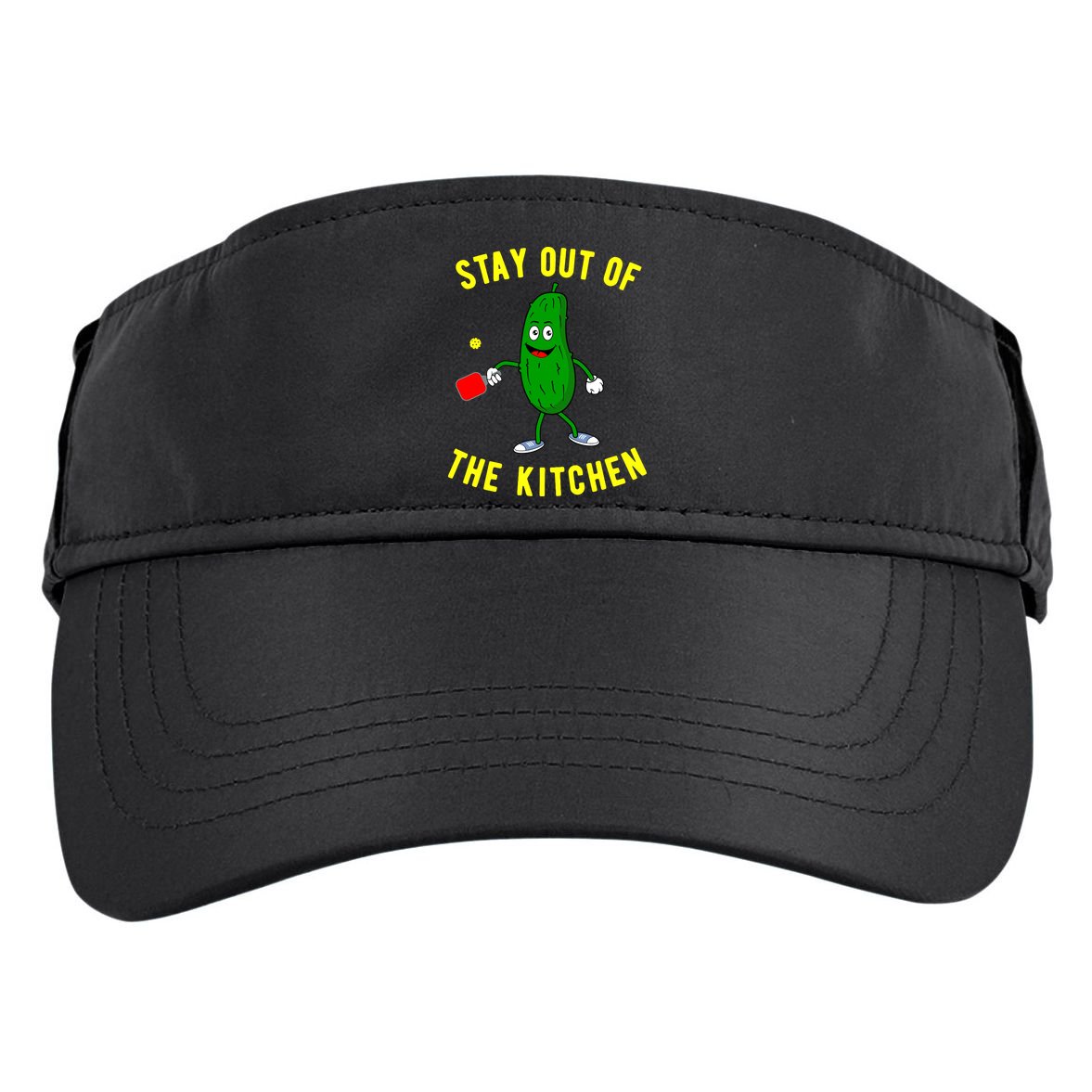 Pickleball Stay Out Of The Kitchen Funny Adult Drive Performance Visor