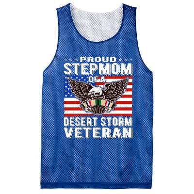 Proud Stepmom Of Desert Storm Veteran Gulf War VeteranS Mom Cool Gift Mesh Reversible Basketball Jersey Tank