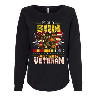 Proud Son Of A Vietnam Veteran, Vietnam War Vet Womens California Wash Sweatshirt