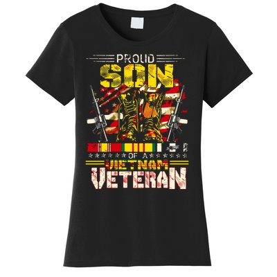 Proud Son Of A Vietnam Veteran, Vietnam War Vet Women's T-Shirt