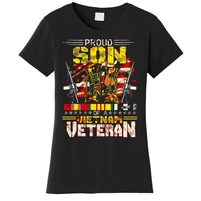 Proud Son Of A Vietnam Veteran, Vietnam War Vet Women's T-Shirt