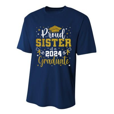 Proud Sister Of A Class Of 2024 Graduate Senior Graduation Performance Sprint T-Shirt