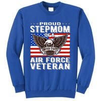 Proud Stepmom Of Us Air Force Veteran Patriotic Military Mom Gift Tall Sweatshirt