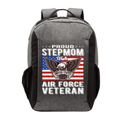 Proud Stepmom Of Us Air Force Veteran Patriotic Military Mom Gift Vector Backpack