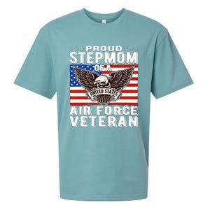 Proud Stepmom Of Us Air Force Veteran Patriotic Military Mom Gift Sueded Cloud Jersey T-Shirt